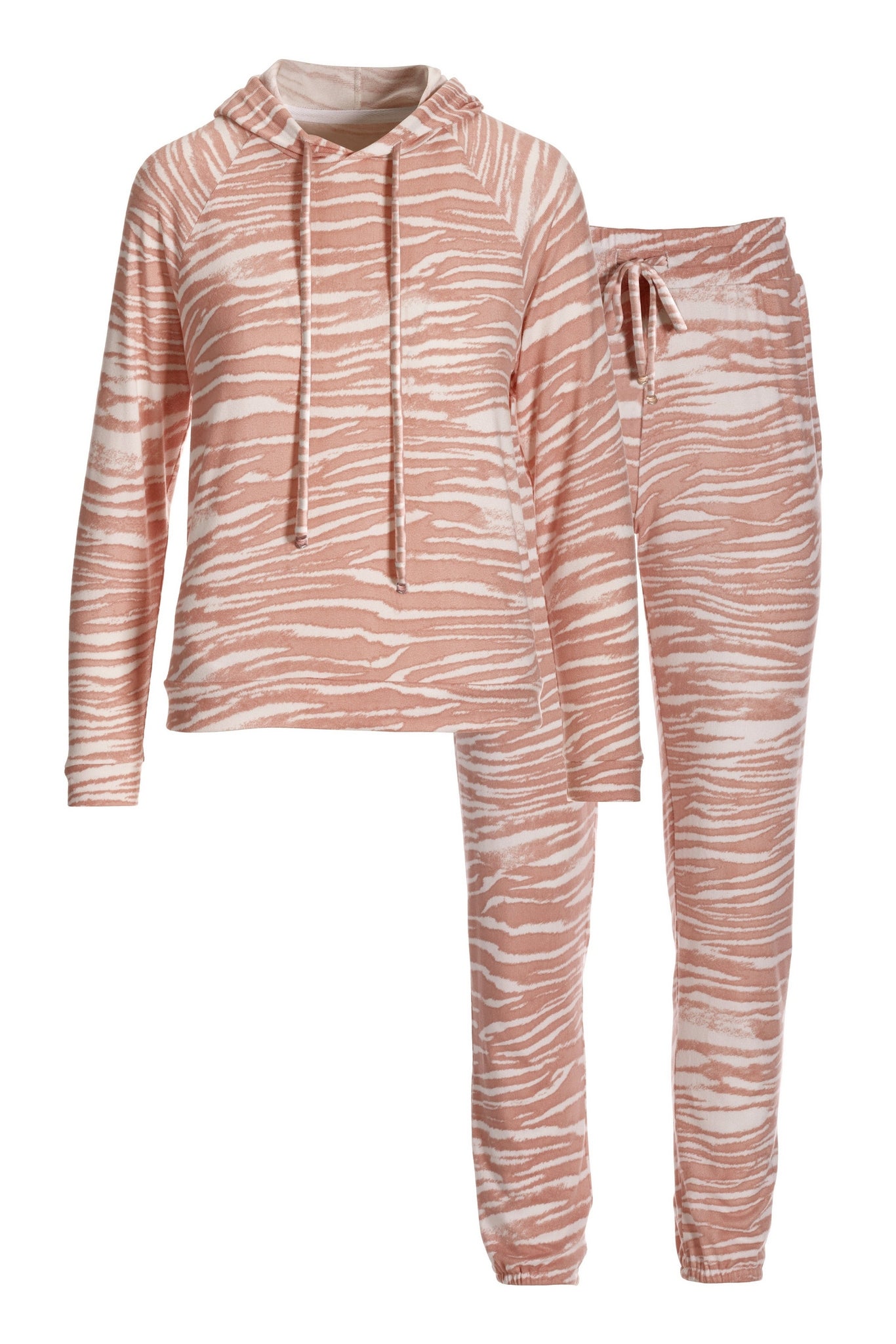 So Soft Zebra Lounge Sweatshirt Set Multi