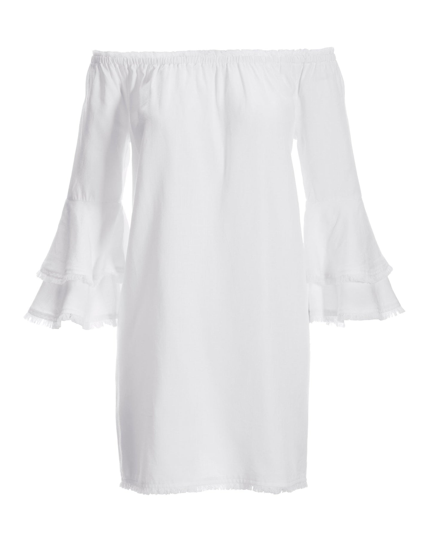 Tencel OTS Dress White
