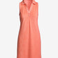 Beach Terry Collared Sequin Trim Dress Shell Pink