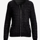 Sweater Tweed Zip Up Cardigan Black/Silver