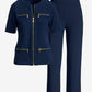 Beyond Travel Cropped Chic Coordinates Maritime Navy