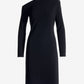Beyond Travel Asymmetrical Dress Jet Black