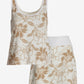 Beach Terry Floral Skort Set Neutral