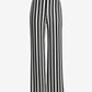 Beyond Travel Black Stripe High Rise Palazzo Pant Black/White