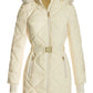Belted Puffer Jacket Bone