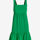 Versatile Tiered Short Dress Monaco Green