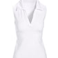 B-Active Sleeveless Polo Top Pure White