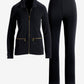 Beyond Travel Collared Sport Set Jet Black