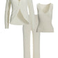Sweater Three-Piece Lounge Set Off White