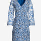 Two Tone Lace Three Quarter Sleeve Dress Granada Sky