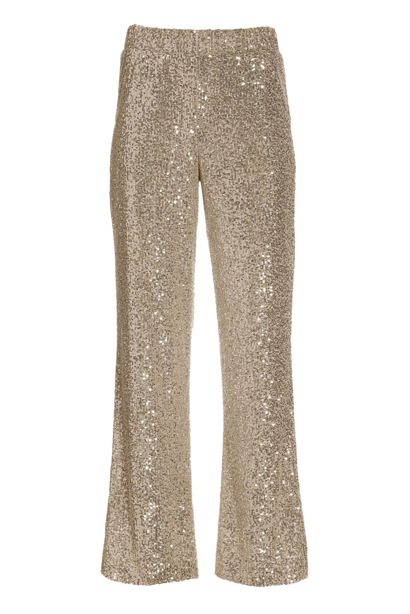 Allover Sequin Palazzo Pant Champagne