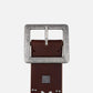 Ezra | Studded Leather Belt with Square Buckle