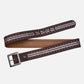 Ezra | Studded Leather Belt with Square Buckle