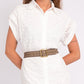 Ezra | Studded Leather Belt with Square Buckle