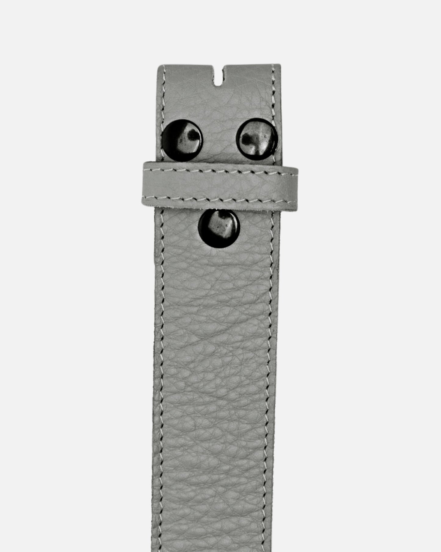 Lia | Light Grey Soft Leather Belt Strap