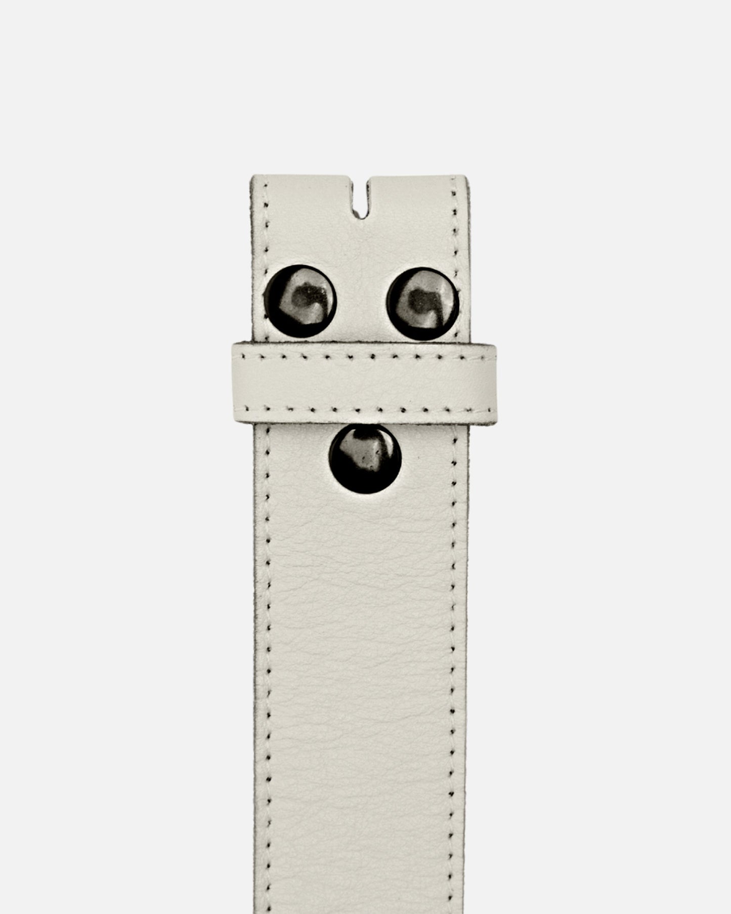 Lia | Off White Soft Leather Belt Strap
