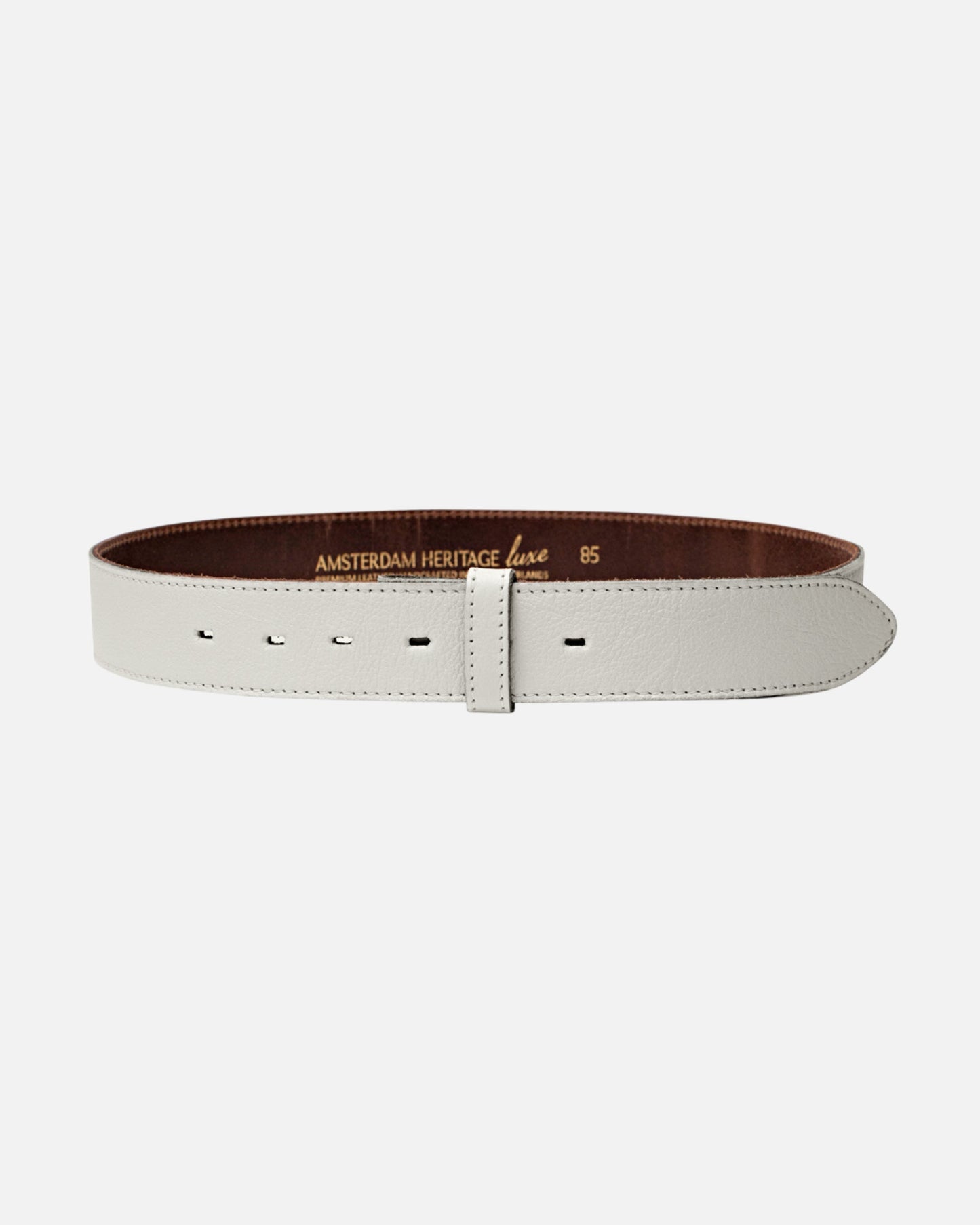 Lia | Off White Soft Leather Belt Strap