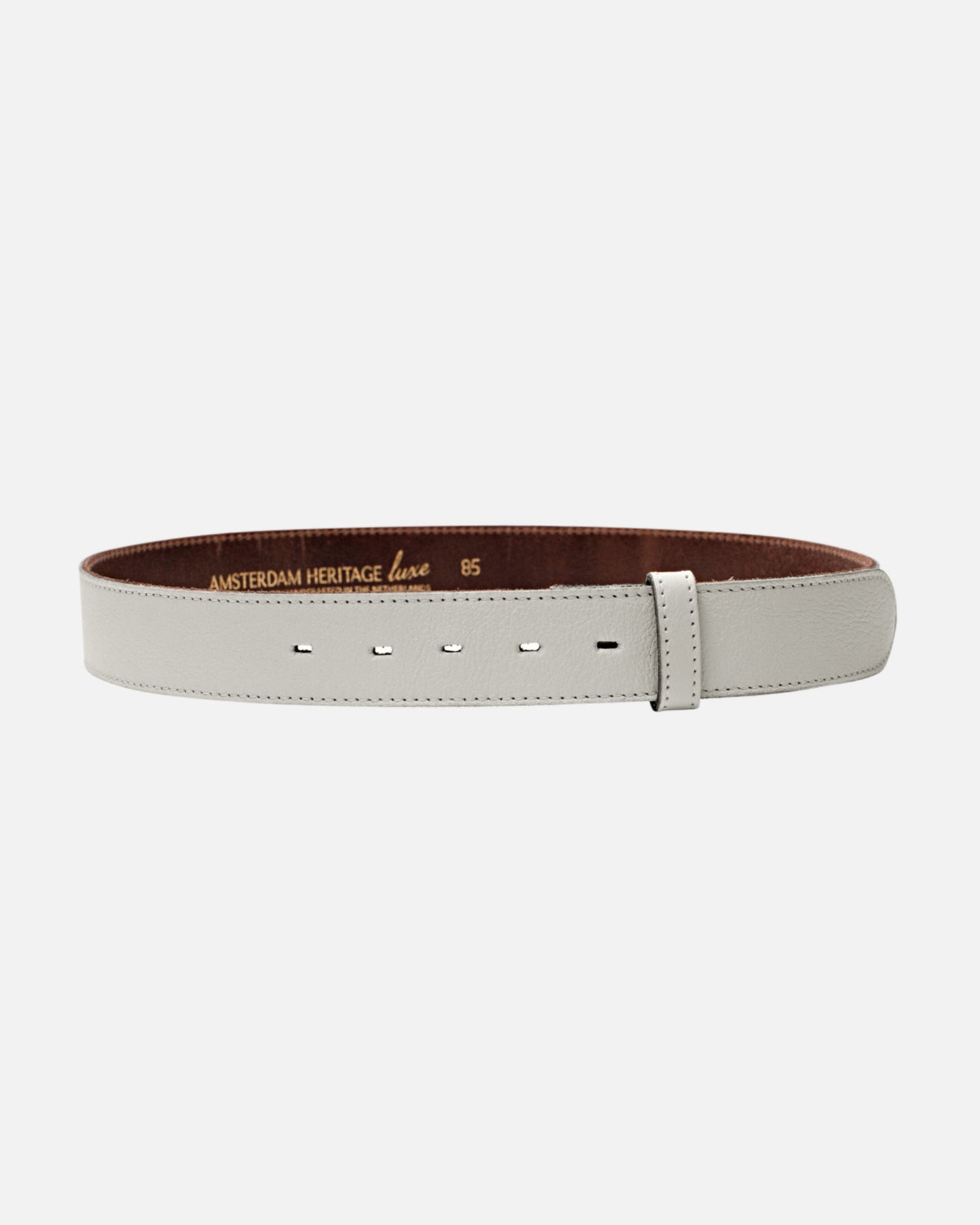 Lia | Off White Soft Leather Belt Strap