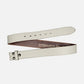 Lia | Off White Soft Leather Belt Strap
