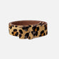 Amalia | Leopard Cow Hair Leather Belt Strap