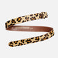 Amalia | Leopard Cow Hair Leather Belt Strap