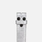 Marcella | Silver Metallic Leather Belt Strap