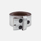 Marcella | Silver Metallic Leather Belt Strap