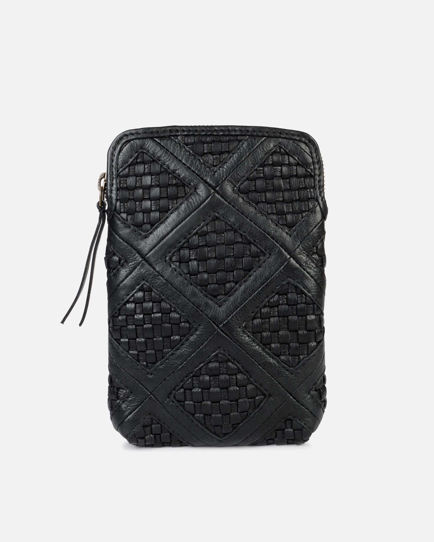 Milder | Chess Patterned Leather Phone Bag