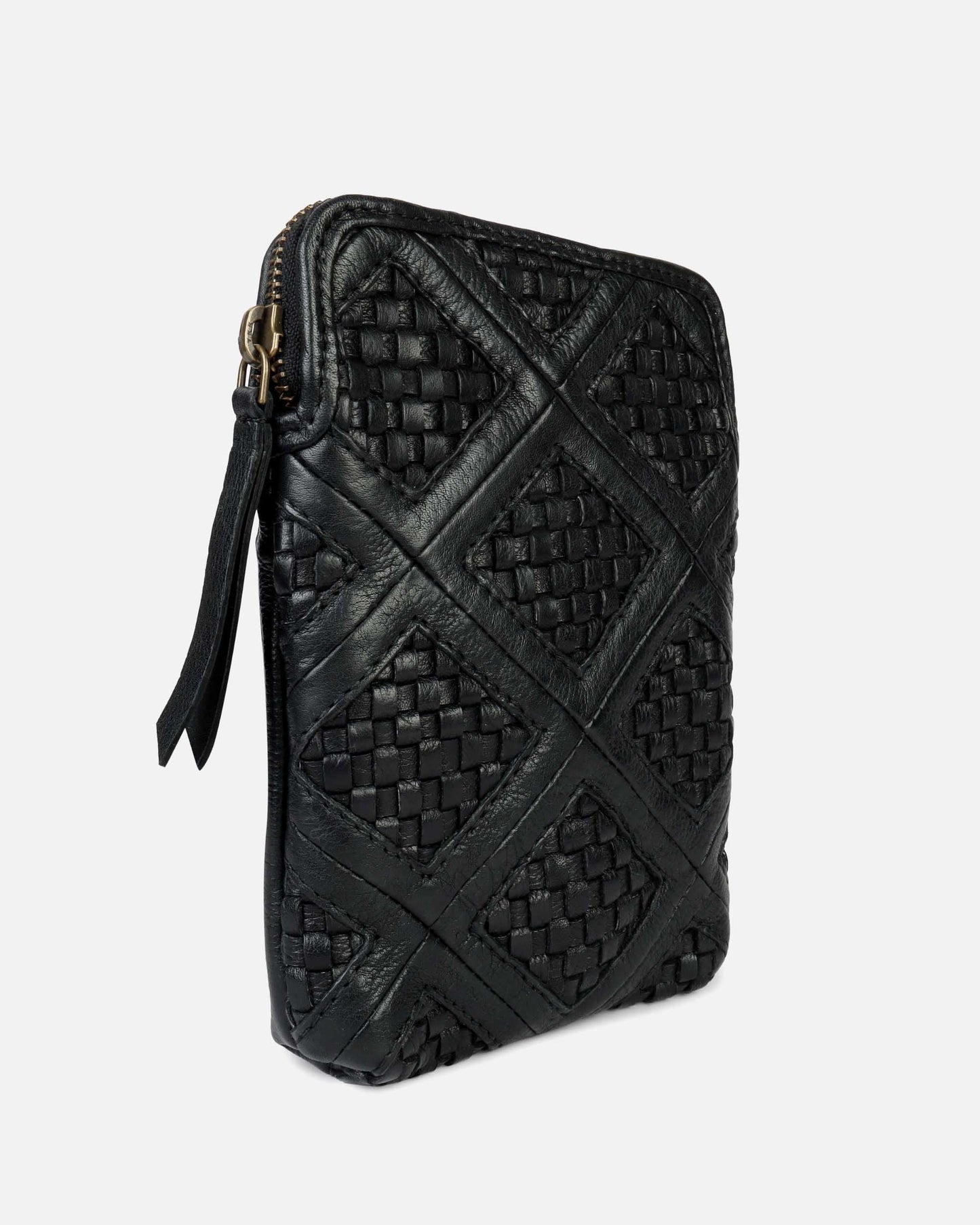 Milder | Chess Patterned Leather Phone Bag