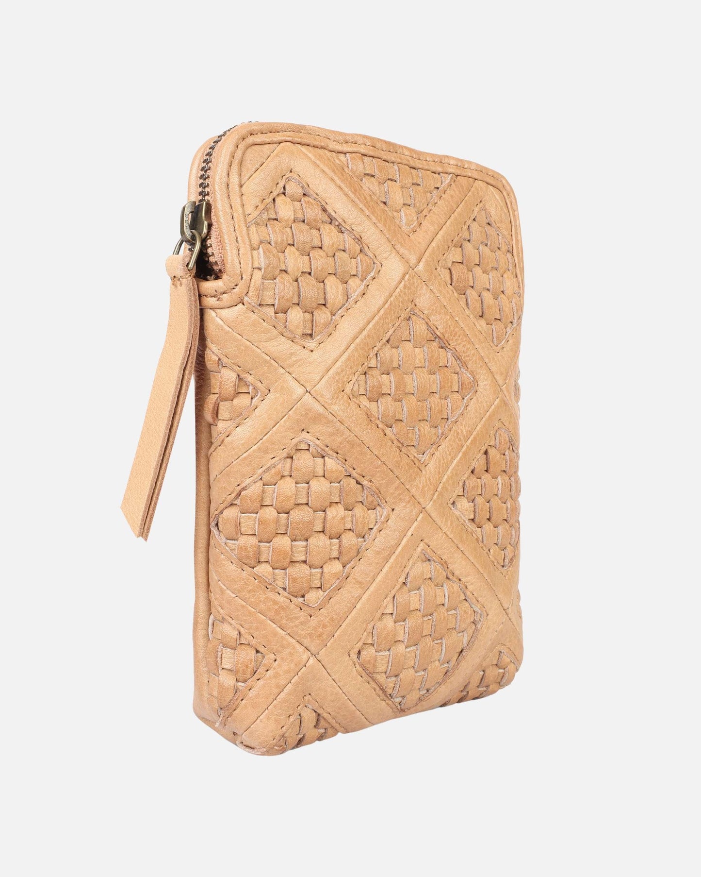 Milder | Chess Patterned Leather Phone Bag