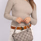 Wang | Woven Leather Shoulder Bag
