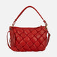 Wang | Woven Leather Shoulder Bag