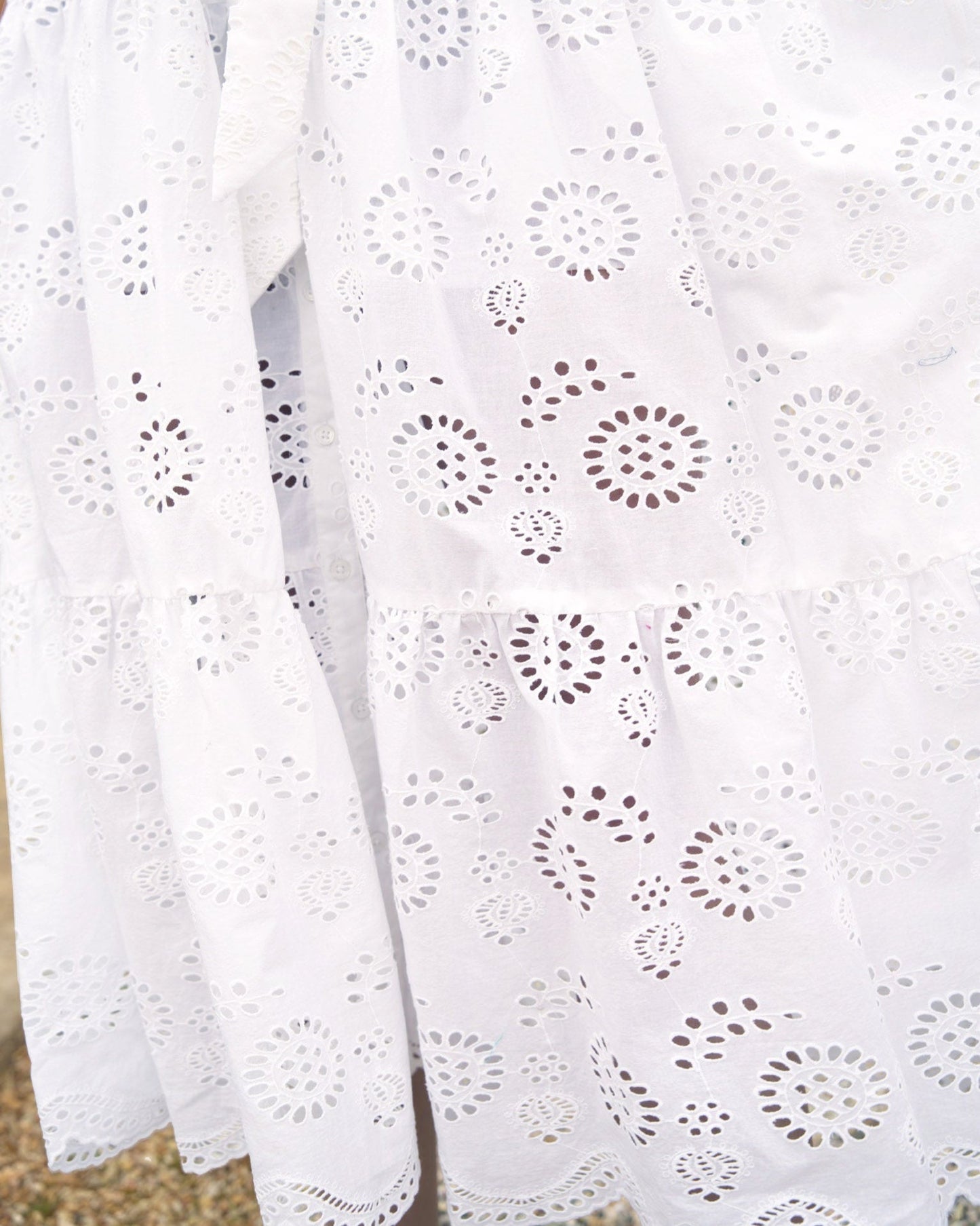 Addyson Dress In Fresh White Eyelet