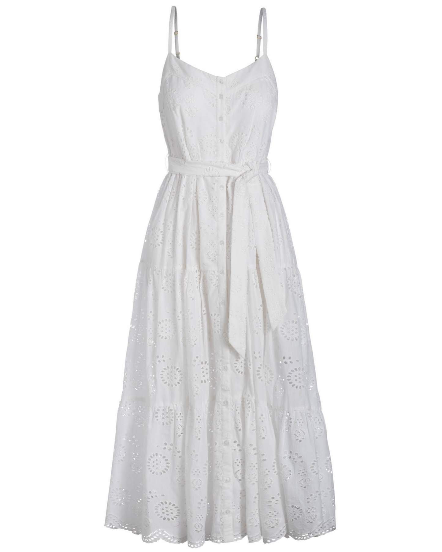 Addyson Dress In Fresh White Eyelet