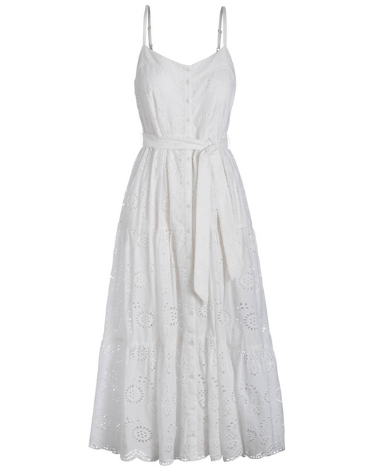 Addyson Dress In Fresh White Eyelet