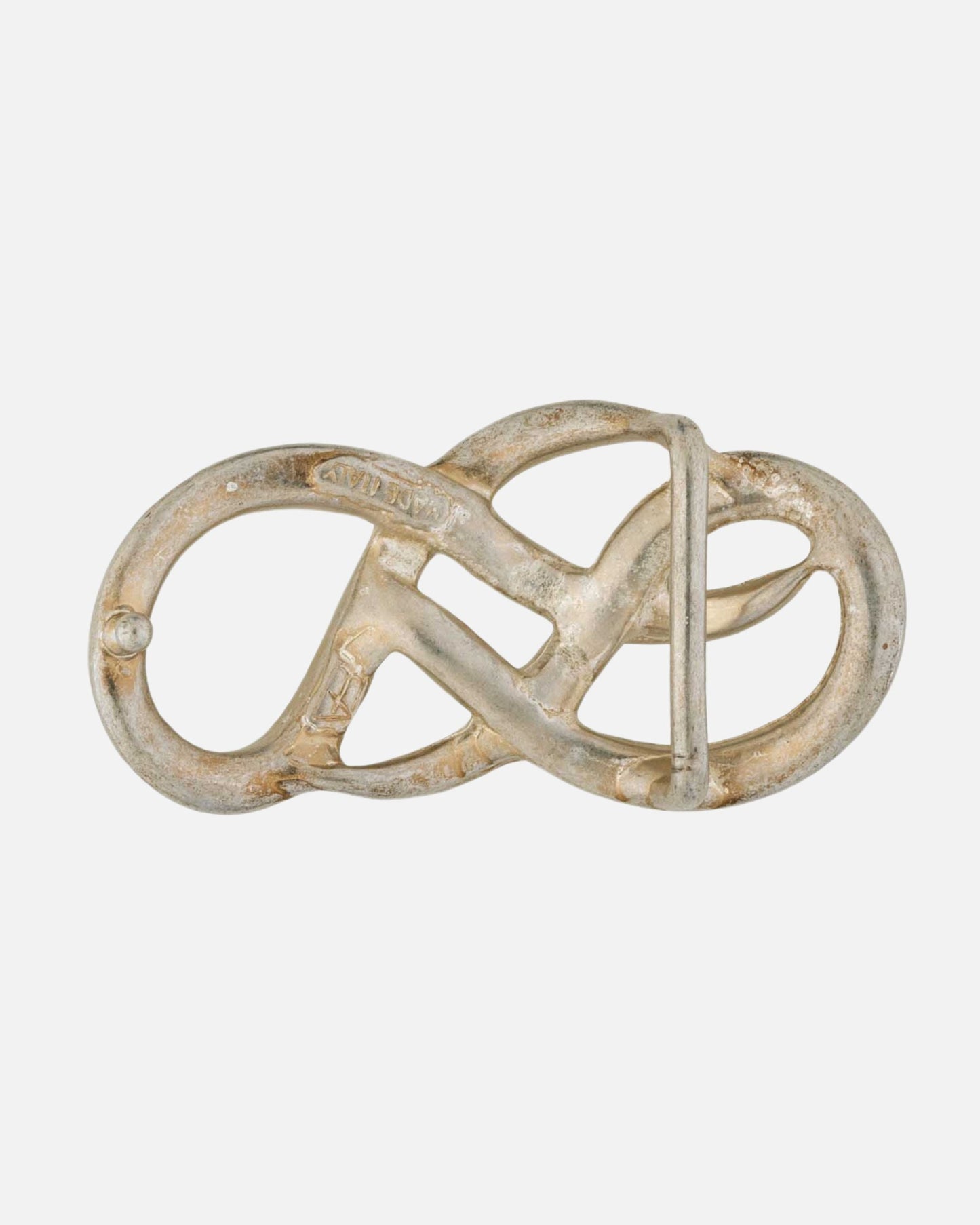 Roma | Silver White Belt Buckle