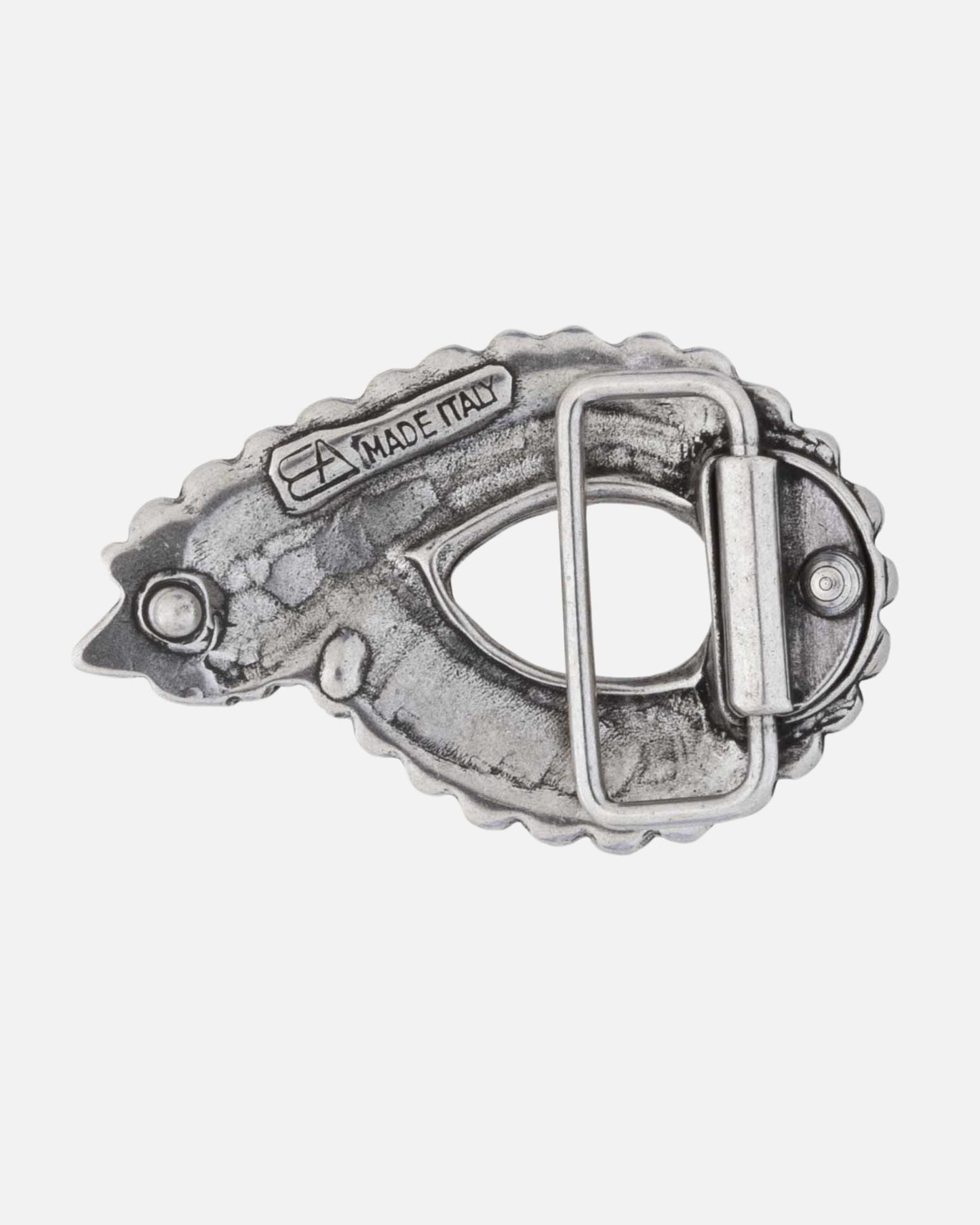 Genoa | Silver Belt Buckle Antique Silver