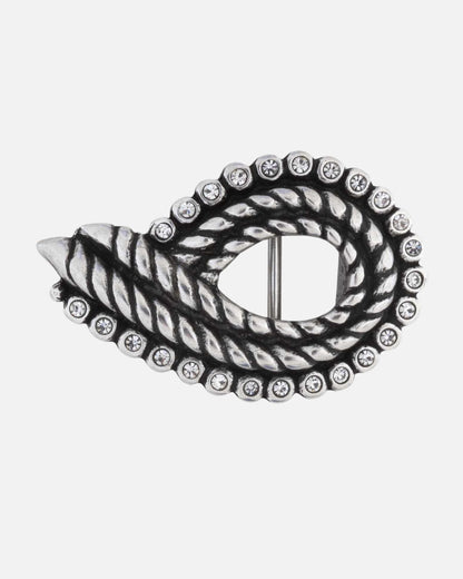 Genoa | Silver Belt Buckle Antique Silver