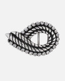 Genoa | Silver Belt Buckle Antique Silver